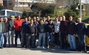 TAKSİCİLERDEN DESTEK KONVOYU