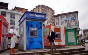ATM’ler düzenli olarak dezenfekte ediliyor…