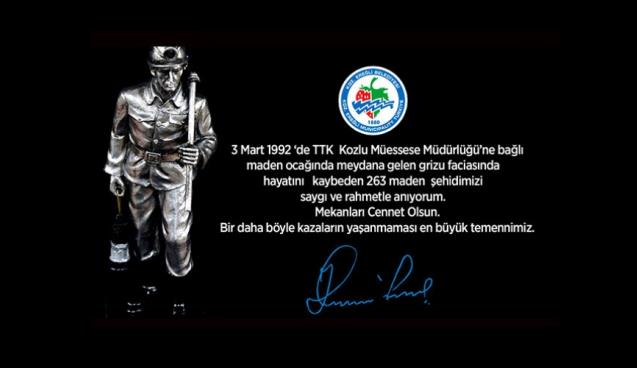 Posbıyık:“Saygı ve rahmetle anıyorum!"