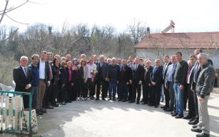 Yaralı askerlere moral ziyareti..