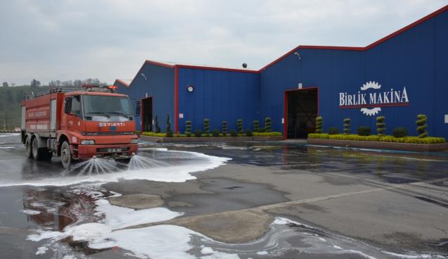 FABRİKALAR DEZENFEKTE EDİLDİ