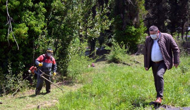 MEZARLIKLAR RAMAZAN BAYRAMINA HAZIRLANIYOR..