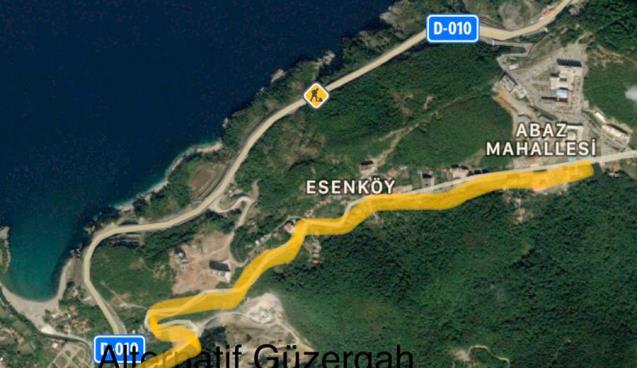 Hastane yolu kapatıldı