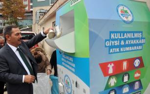 İki hafta içinde yaklaşık 1 ton giysi toplandı