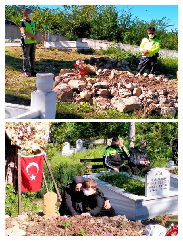 Meslektaşları ve ailesi Mezar Başındaydı