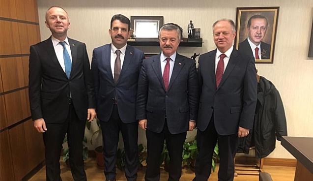 Kaymakam, AK Parti İlçe Başkanı ve TSO Başkanı Ankara’da…