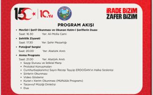 KDZ Ereğli’de 15 Temmuz programı belli oldu