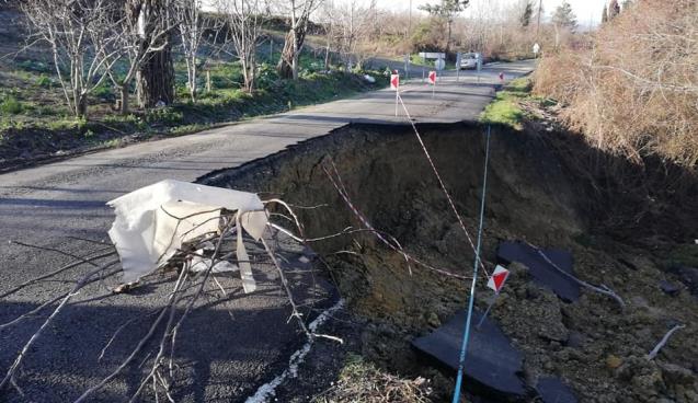 Zonguldak’ın Alaplı-Ormanlı karayolunun Kürkükler köyü