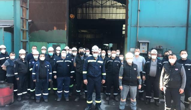 Yakup Yılmaz İşçilerle Bayramlaştı