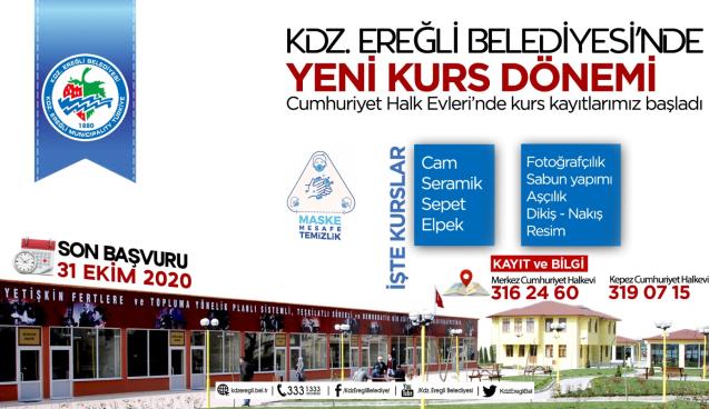 CUMHURİYET HALK EVLERİ’NDE KURSLAR BAŞLIYOR
