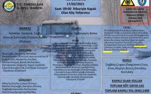 Şehir merkezinde kapalı yol yok
