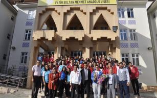 Safranbolu'da milli sporcu öğrencilerle buluştu