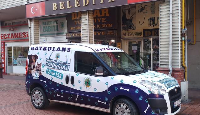Çaycuma'da hayvanlar için "Haybulans" hizmete girdi