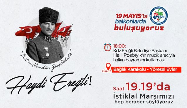 19 Mayıs'ta Balkona 