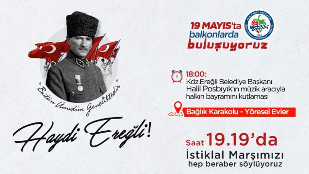 19 Mayıs'ta Balkona