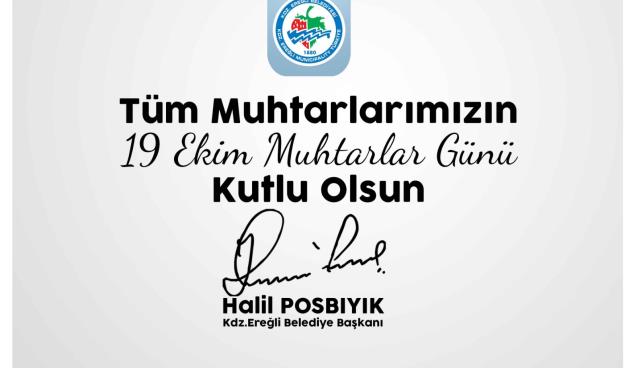 POSBIYIK, MUHTARLAR GÜNÜ’NÜ KUTLADI