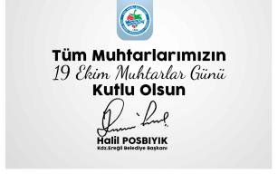 POSBIYIK, MUHTARLAR GÜNÜ’NÜ KUTLADI