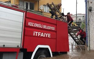 Ereğli’yi sel aldı…