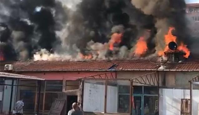 Kilimli dumanlar arasında kaldı