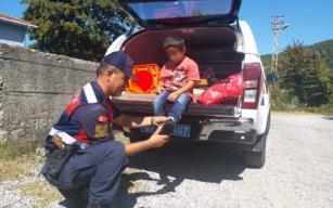 Jandarmadan yürek ısıtan davranış