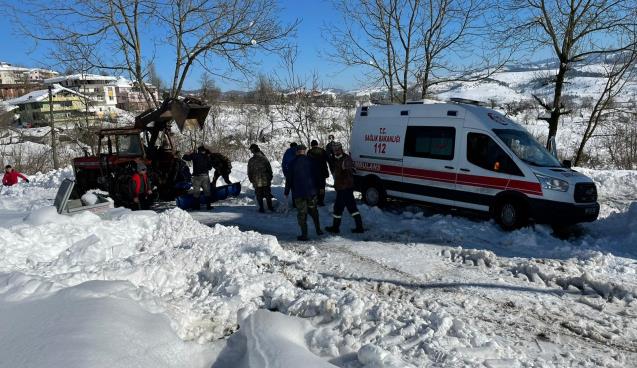 Ambulans Kara Saplandı