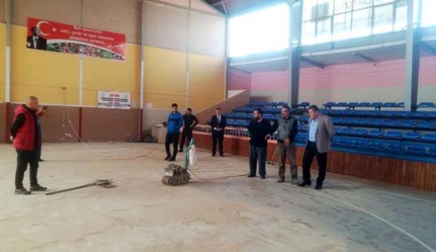 Başkan Tekin’den Kapalı Spor Salonuna inceleme…