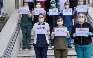 Alkışlar sağlık çalışanlarına…