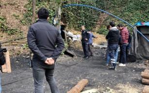 Madende göçük... Bir işçi mahsur kaldı...