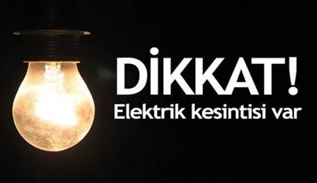 Elektrikler kesilecek...