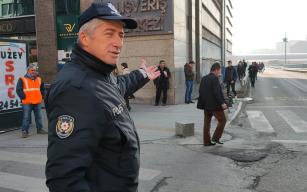 Vatandaşların yaya geçidi ile sınavı