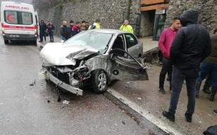 Zonguldak’ta trafik kazası: 4 yaralı