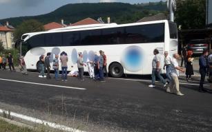 Yolcu otobüsünün çarptığı yaya hayatını kaybetti