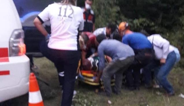 Dere yatağına düştü, imdadına AFAD yetişti