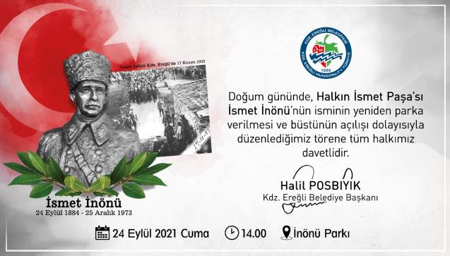 İNÖNÜ PARKI, İSMİNE YENİDEN KAVUŞUYOR