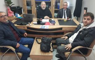 Gazetecilerden karatren habere ziyaret