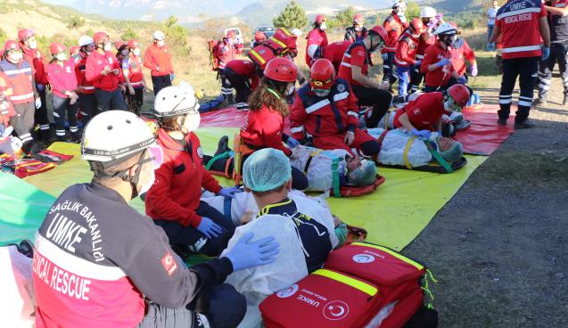 Karabük’te gerçeğini aratmayan tatbikat