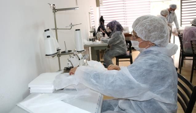 KDZ. EREĞLİ BELEDİYESİ MASKE ÜRETİYOR