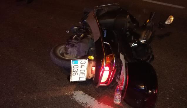 Motorsiklet kazasında 1 yaralı