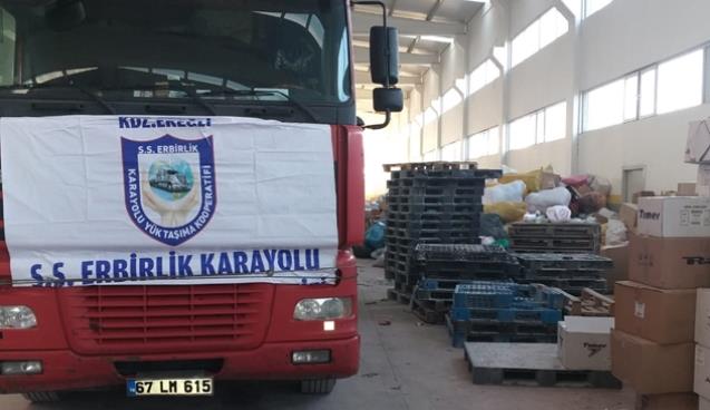 Yardım TIR’ları bölgede…