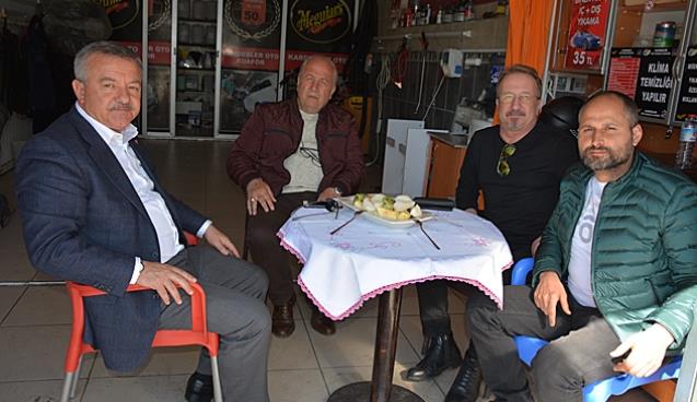 Polat Türkmen’den esnaf ziyaretleri...