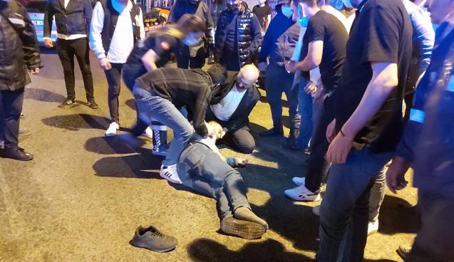 Otomobil ve motosiklet çarpıştı ; 1 Ağır Yaralı