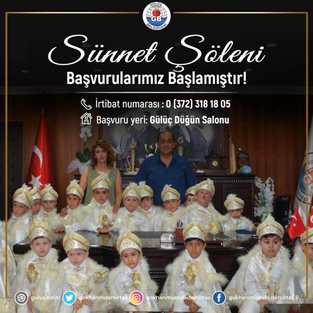 GÜLÜÇ 7.GELENEKSEL SÜNNET ŞÖLENİ KAYITLARI BAŞLADI