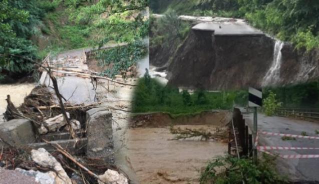 Köprüler yıkıldı...Yollar çöktü..