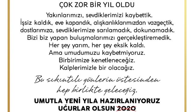 BAŞKAN POSBIYIK’TAN YENİ YIL MESAJI