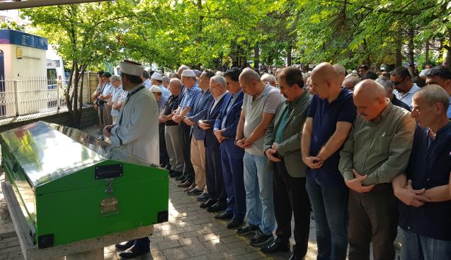 Şehit babası Bilgin Hırçın son yolculuğuna uğurlandı 