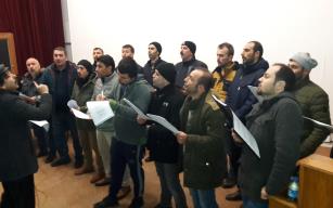 Madenci korosu EMİTT fuarı vereceği konsere hazırlanıyor