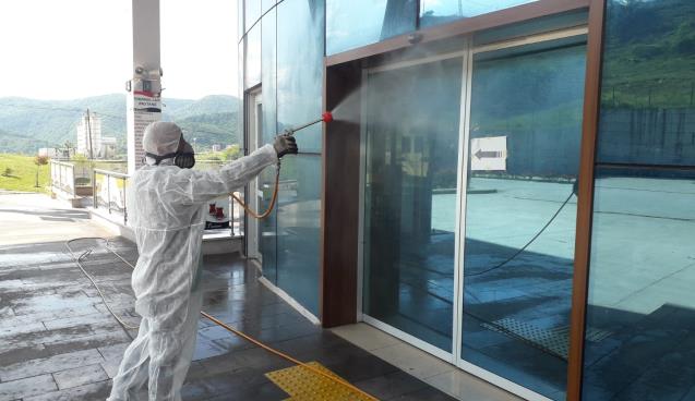 KDZ. EREĞLİ OTOGARI DEZENFEKTE EDİLİYOR