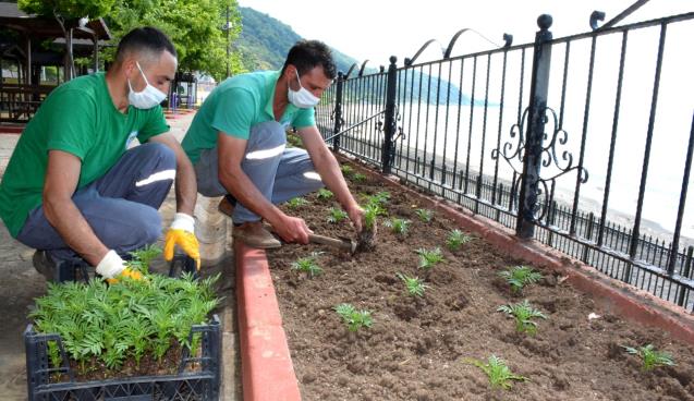 KDZ. EREĞLİ BELEDİYE PLAJI YENİ SEZONA HAZIRLANIYOR