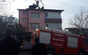 Baca yangını panik oluşturdu