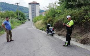 Su kanalına devrildi…